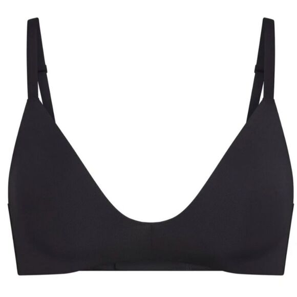 NWT SKIMS Wireless Form T Shirt Demi Bra In Onyx Black Seamless Padded Bra - Picture 3 of 6